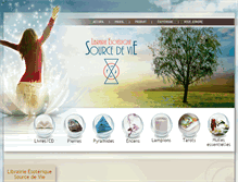 Tablet Screenshot of librairieesoteriquesourcedevie.com